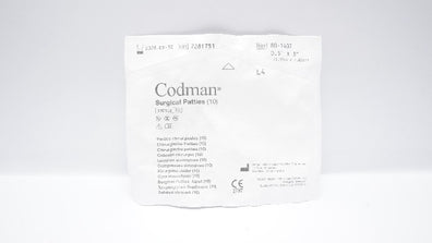 Codman 80-1407 Surgical Patties 1/2inch x 3inch - Pack of 10